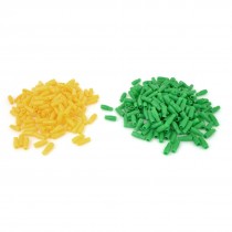 1000pcs Yellow Green 3 5 4MM2 Terminal End Insulated Sleeves Replacement