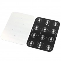 2Pcs 12 x 1W 3W 5W High Power LED Aluminum Base Plate 145mm x 106mm