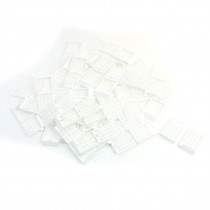 50Pcs White Histology Tissue Embedding Cassette Hinge-lock Strip Hole