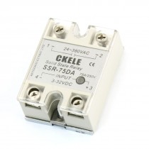 AC 24-380V Temperature Contoller DC-AC Solid State Relay SSR-75DA