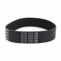 HTD330-3M 330mm Girth 110 Teeth Black Rubber Synchro Machine Timing Belt