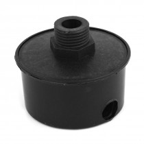 Black Plastic 20mm Male Threaded Filter Silencer for Air Compressor