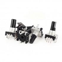5 Pcs D Shape Shaft 21 Detents Points Rotary Encoder Digital Pulse Potentiometer