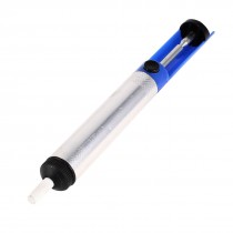 7.3" Long Desoldering Pump Solder Sucker Removal Irons Tool Silver Tone Blue