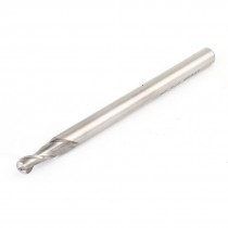 5mm x 6mm Straight Shank 2 Flutes HSS-AL End Mill Cutter Milling Tool
