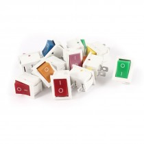 12 Pcs KCD1 AC 250V 6A 125V 10A 2Pin SPST Power ON/OFF Panel Rocker Switch