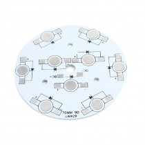 Aluminum PCB Printed Circuit Board 69mm for 9 x 1W/3W/5W LED Lamp