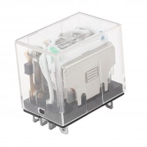 DC 24V Coil 4PDT 14-Pin Green LED Lamp General Purpose Power Relay