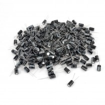 500 Pcs 8mm x 12mm 470UF 25V Polarized Radial Electrolytic Capacitor