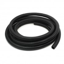 25mm Plastic Flexible Wiring Harness Casing Corrugated Hose Tube 16.4Ft