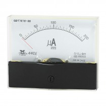Measurement Tool Analog Panel Ammeter Gauge DC 0 - 200uA Measuring Range