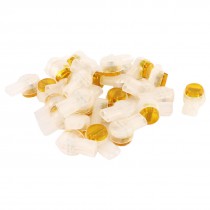 30 Pcs Plastic Data Phone Wire Butt Splice 2 Ports UY Connectors