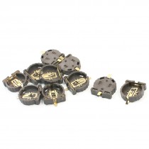 10pcs Soldering Terminals Button Cell Battery Holder for CR1220 Batteries