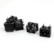 5 Pcs IEC320 C6 Inlet Welding Power Adapter Connector AC 125V 7A