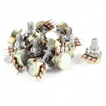 15 Pieces 50K Ohm Top Adjustment One Linear Rotary Taper Potentiometer AC 220V