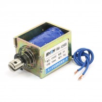 DC12V 2A 1kg/10mm Pull Push Type Open Frame Solenoid Electromagnet