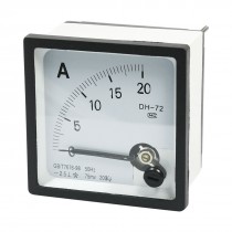 DC 0-20A Measuring Range Panel Mounting Ammeter Ampere Meter DH-72