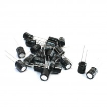 10mm x 13 mm 220uF 50V Radial PCB Circuit Board Electrolytic Capacitors 21Pcs