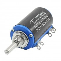WXD3-13 2 Watt 1K Ohm 4mm Dia Drive Shaft Wire Wound Potentiometer