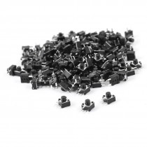 150 Pcs PCB Mounted Momentary Action 3-pin Tact Pushbutton Switch 4.5x4.5x4.5mm