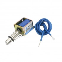 DC6V 300mA 4N/10mm Pull 2-Wire Linear Motion Solenoid Electromagnet