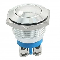 Panel Mount SPST Momentary Action Ball Head Push Button Switch 24V 3A