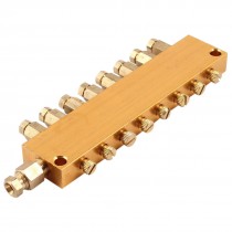 Pneumatic Throttling Adjustable 8 Position Oil Distributor Valve Manifold Block