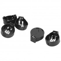5Pcs Black Plastic 2cm Pins Distance CR2477 Button Cell Battery Holder