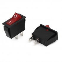 2 x AC 250V/16A 125V/20A 2 Pin ON/OFF I/O SPST Mini Boat Rocker Switch