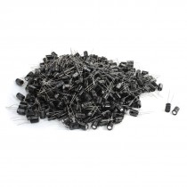 500Pcs Black 4.7uF 450V 105 Degree Celsius Radial Electrolytic Capacitors