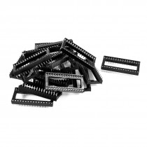 20 Pcs 2 54mm Pitch 32 Pin Dual Row Straight IDC Pin Sockets Black