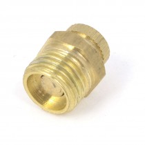 Air Compressor Part Brass Tone Security Water Drain Valve 1/4PT Thread