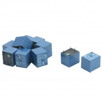 10 Pieces SRD-05VDC-SL-C DC 5V Coil SPDT PCB Miniature Power Relay Blue