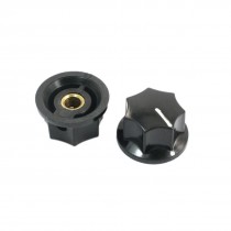 2Pcs Stereo Radio Taper Potentiometer Control Volume Knob Cap B-2