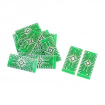 15PCS QFN32 QFP32 to DIP32 Double Sided Adapter PCB Converter Plates