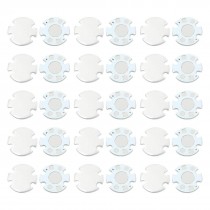 30 PCS 14mm Circle Aluminum PCB Circuit Board for 1 x 1W/3W LED Light Bulb