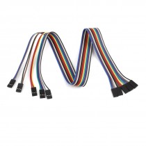 50cm 2.54mm 3 Pin Female to Female F/F Jumper Wire Cable Connector 5 Pcs