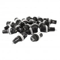 20 Pcs Electrical Panel Screw Mounted 5 x 20mm Fuse Holder