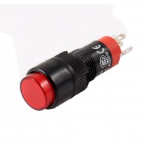 AC 110-380V Momentary Red Round Cap Panel Mount Push Button Switch