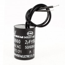 CBB60 2uF 450V 5% Tolerance Non Polar AC Motor Running Capacitor