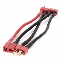RC Toy Li-po Battery T-Plug Series 3-Male to 1-Female Connector Wire 13cm 12AWG