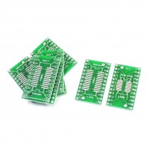 SMD SOP24 SSOP24 TSSOP24 to DIP24 2 Sides Adapter PCB IC Converter Plate 10Pcs