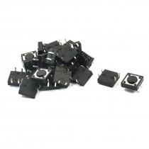 25Pcs Momentary Tact Tactile Push Button Switch 12x12x4.3mm 4-pin DIP