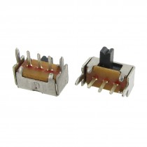 50x Panel PCB 3 Pin 2 Position 1P2T SPDT Mini Slide Switch Side Knob 0.5A 50V DC