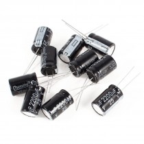 10 Pcs 2200uF 25V 105C Radial Leads Electrolytic Capacitors 13x20mm