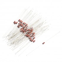 55Pcs 1N5240 10V 1/2W Glass Sealed Case Axial Leads Zener Diodes