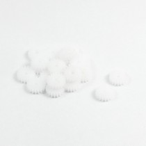 20 Pcs 10mm x 2mm Single Steering Plastic RC Model Motor Main Shaft Gear