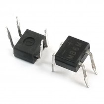 2PCS MB6M 0.5Amp 600V PCB Mounting 4Pins Terminals Rectifier Bridge