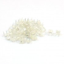 50 Pcs 3mm Top 4 Pins Yellow Lamp Piranha LED Emitting Diodes DC1.8-2.0V