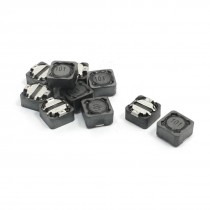 10 Pcs 7mm x 7mm x 4mm 100uH Gray Square SMT Power Inductor Gray